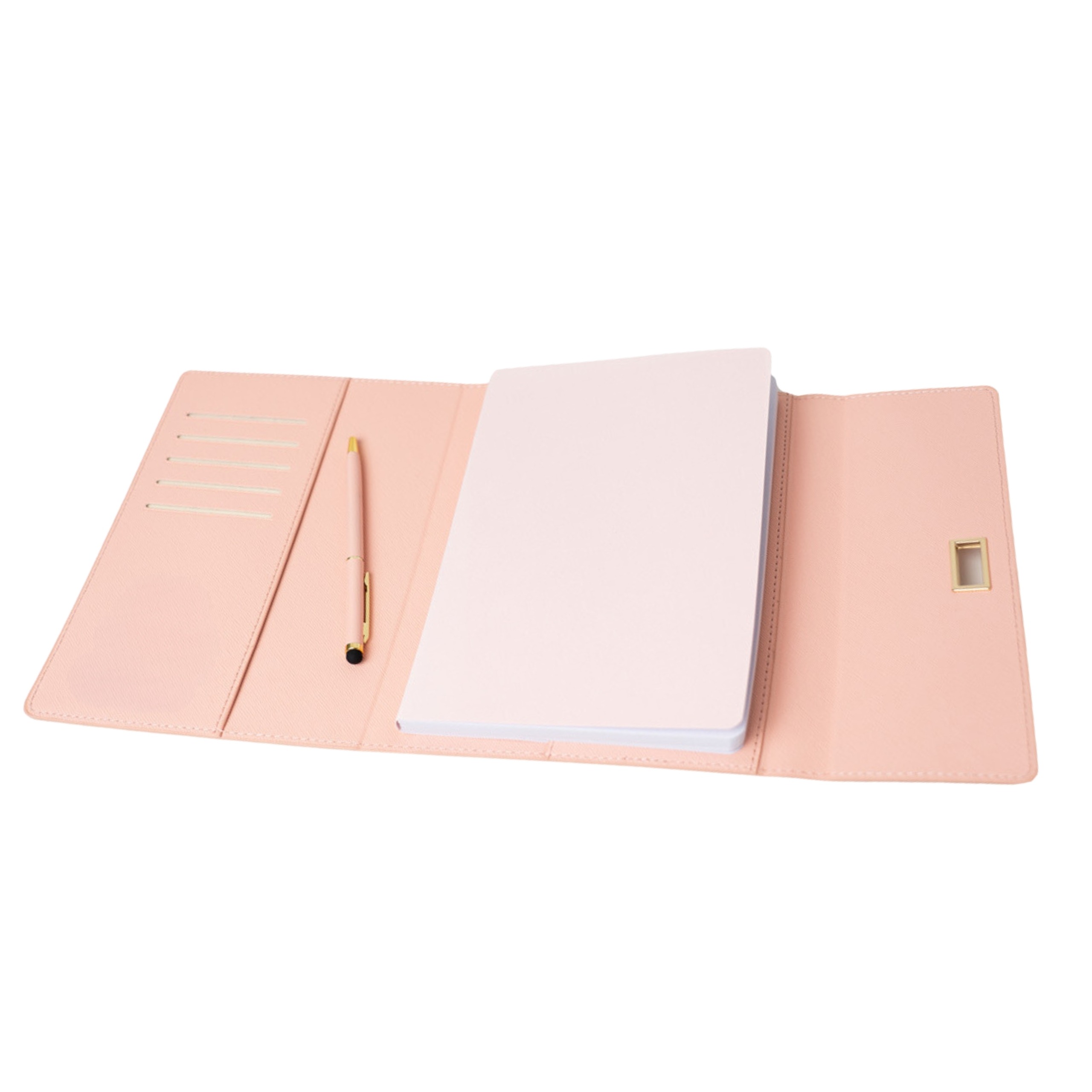 Notatnik A5 160 stron z długopisem różowy - obrazek 4