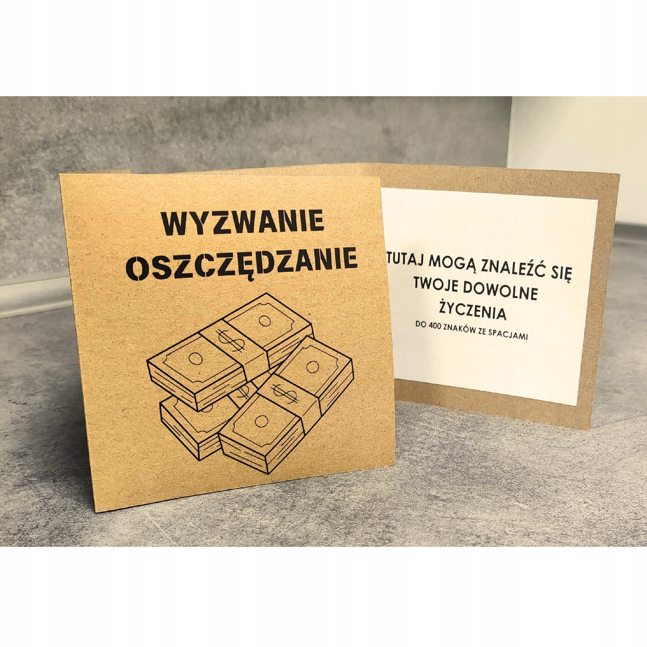 SKARBONKA WYKREŚLANA WYZWANIE PREZENT KARTKA Z ŻYCZENIAMI I MARKER GRATIS - obrazek 6