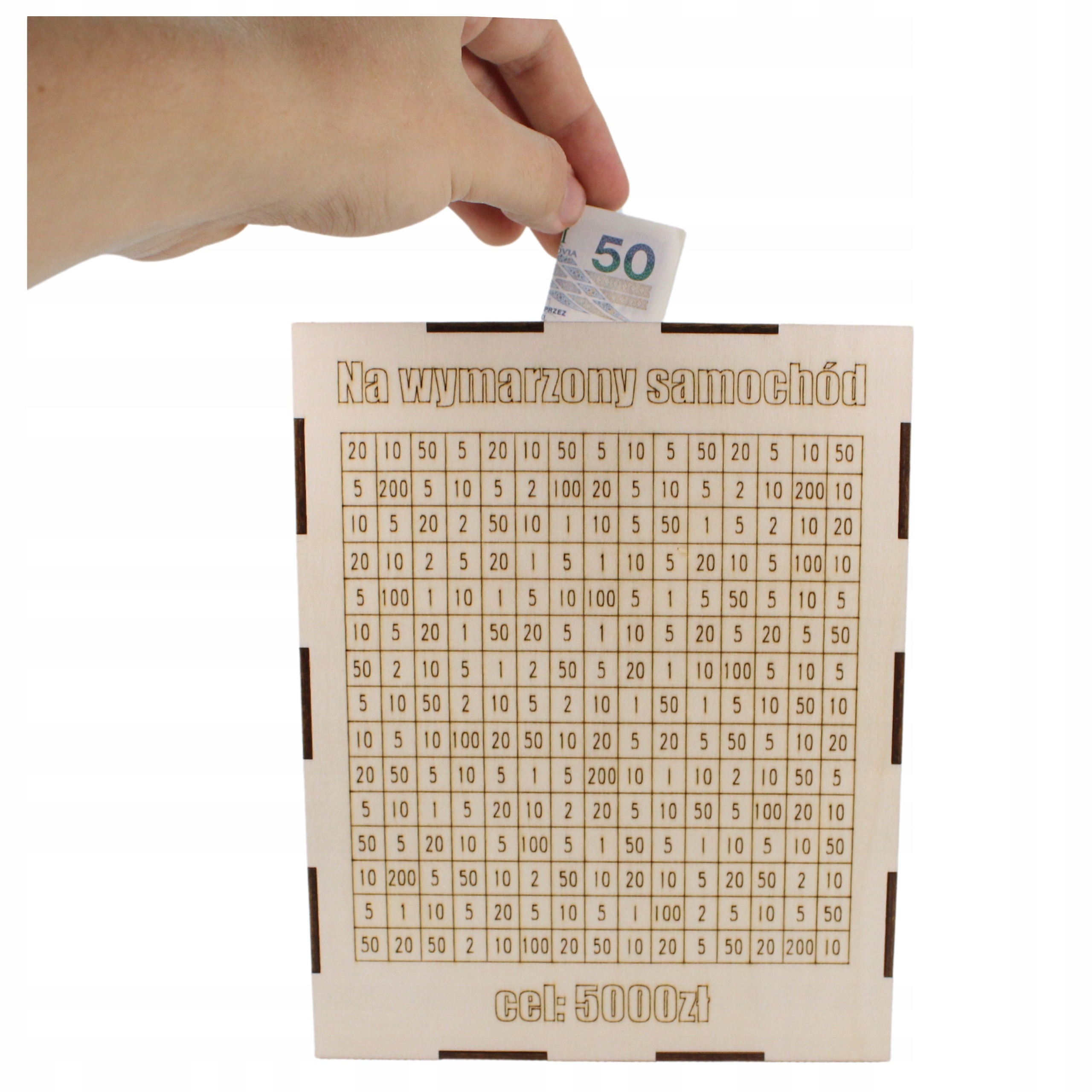 SKARBONKA WYKREŚLANA WYZWANIE PREZENT KARTKA Z ŻYCZENIAMI I MARKER GRATIS - obrazek 4