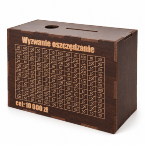 Skarbonka M – wybierz kolor, kwotę i napis